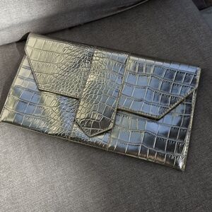 JJ Winters Metallic Envelope Wallet Clutch
